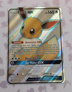 Pokemon Eevee GX SM242 Full Art Ultra Rare Holo Card Sun & Moon Promo - Image 1