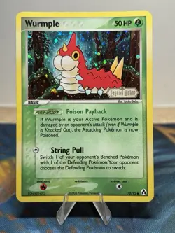 Wurmple 70/92 Ex Legend Maker Reverse Holo Stamped Pokemon Card LP NM - Image 1