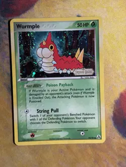 Wurmple 70/92 Ex Legend Maker Reverse Holo Stamped Pokemon Card LP NM - Image 2