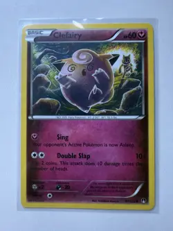 Pokemon TCG Clefairy 81/122 Common Card BREAKpoint Near Mint - Image 1