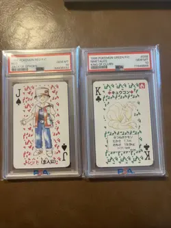 1996 Pokemon Pokers Cards Ft Ninetales And Red - Image 1
