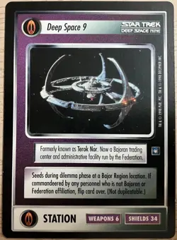 Deep Space Nine / Terok Nor Star Trek CCG Card Game DS9 Rare B LP - Image 1