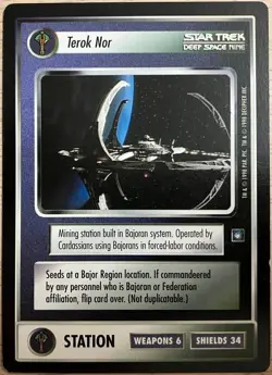 Deep Space Nine / Terok Nor Star Trek CCG Card Game DS9 Rare B LP - Image 2