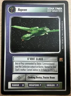 Naprem Star Trek CCG Card Game Rules of Acquisition Rare LP - Image 1