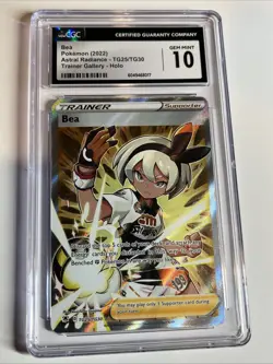 CGC 10 Bea Full Art TG25/TG30 Trainer Gallery SWSH Astral Radiance Pokemon Card - Image 1