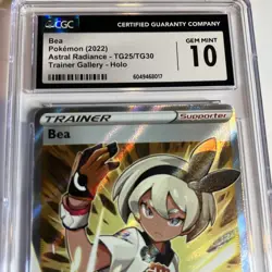 CGC 10 Bea Full Art TG25/TG30 Trainer Gallery SWSH Astral Radiance Pokemon Card - Image 2