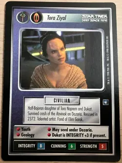 Tora Ziyal Star Trek CCG Card Game DS9 Dual Rare LP - Image 1
