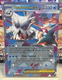 Pokemon Mega Evolution TCG Double Rare Foil Card - Mega Abomasnow EX (036/132) - Image 1