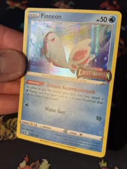 Pokemon Cards Finneon SWSH240 Prerelease Promo Lost Origin - (NM) - Image 3