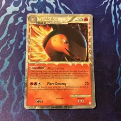Typhlosion (Prime) 110/123 Ultra Rare HeartGold SoulSilver Pokemon Card HP - Image 1
