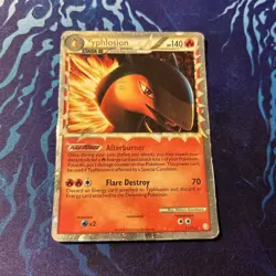 Typhlosion (Prime) 110/123 Ultra Rare HeartGold SoulSilver Pokemon Card HP - Image 2