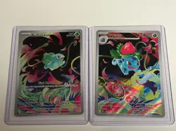 2 X Pokemon Cards, Bulbasaur And Ivysaur, 134/132 & 133/132 • NM Mega Evolution - Image 1