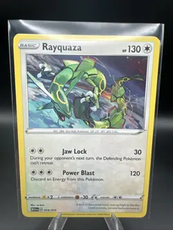 Rayquaza - 2025 McDonalds Happy Meal Pokemon Dragon Discovery Card 014/015 - Image 1