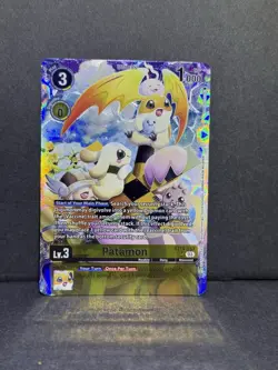 Digimon Card Patamon Alternative Art BT14-033 SR World Convergence BT21 Promo - Image 1