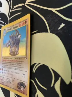 Pokemon BROCK'S RHYDON Card GYM HEROES Set 2/132 Holo Rare 081 💎NM💎 - Image 2