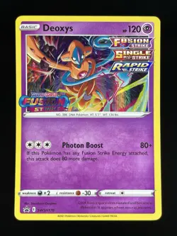Deoxys - SWSH170 - Prerelease Black Star Holo Promo Rare - Pokemon Card - NM - Image 1
