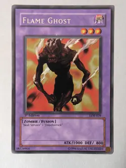 Yu-Gi-Oh Flame Ghost LOB-029 Card Yugioh 1st - Image 1