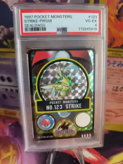 Pokemon Card Sichlor Scyther Strike Sealdass Bandai Prism Holo Japanese PSA 4 - Image 1
