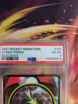 Pokemon Card Sichlor Scyther Strike Sealdass Bandai Prism Holo Japanese PSA 4 - Image 4