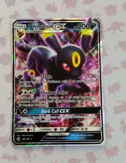 Umbreon GX 80/149 Ultra Rare SM Base Set Pokemon Card TCG - Image 1
