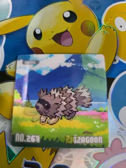 Zigzagoon Pokemon 3D Lenticular card - Image 1