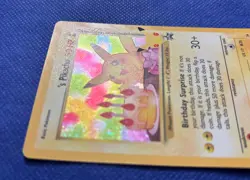 Pokemon Pikachu Birthday Celebrations 25th Anniversary SWHS Card - NM - Image 3