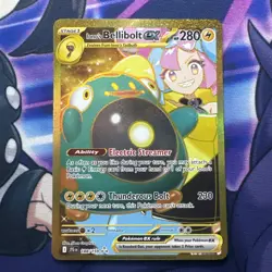 Pokemon TCG Journey Together Iono's Bellibolt EX Card 188/159 Golden - Image 1