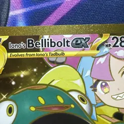 Pokemon TCG Journey Together Iono's Bellibolt EX Card 188/159 Golden - Image 3