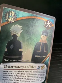 Naruto Cards Determination Of Men Mission Super Rare Foil 618 1st Edition CCG - Image 2