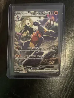 Pokemon TCG Cynthia's Garchomp EX Holo Card 232/182 - Image 1