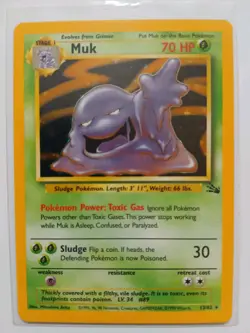 Muk Fossil Set Rare Holo Pokemon Vintage 2000 Card - Image 1