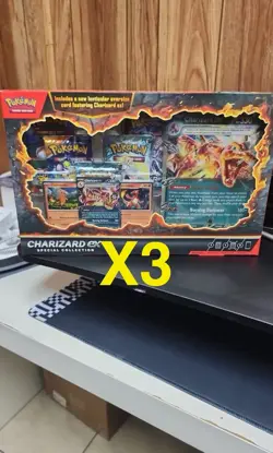 Pokemon Charizard ex Special CollectionJourney Together Promo Card X 3 - Image 1