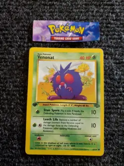 Venonat - 63/64 - 1st Edition Jungle Set 1999 - Pokemon Card - NM - Image 1