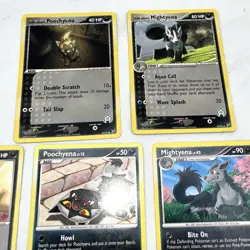 Poochyena & Mightyena Pokemon Card Lot Vintage & Modern - Image 2