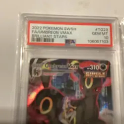 PSA 10 Pokemon Card Umbreon Vmax TG23/TG30 - Brilliant Stars GEM MT - Image 3
