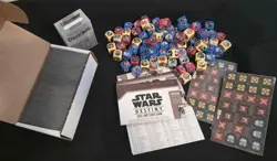 star wars destiny dice and card game lot (330 sleeved cards, 79 dice, tokens) - Image 2