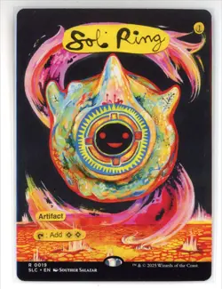 MtG SLC Sol Ring #19 Borderless Encyclopedia Countdown Secret Lair Non-Foil - Image 1