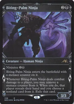 Biting-Palm Ninja (Showcase) Kamigawa: Neon Dynasty Foil - Image 1