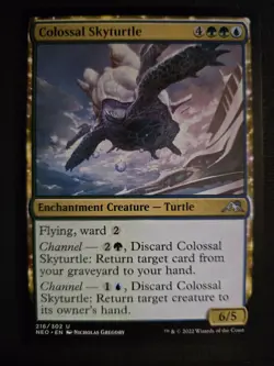 Colossal Skyturtle NM Kamigawa: Neon Dynasty MTG FREE SHIPPING - Image 1