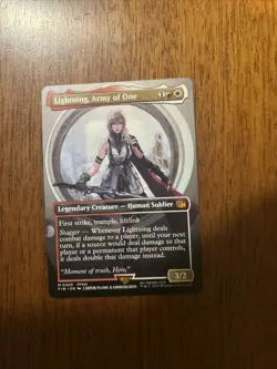 Lightning, Army of One (0320) (Borderless) Final Fantasy Regular - Image 1