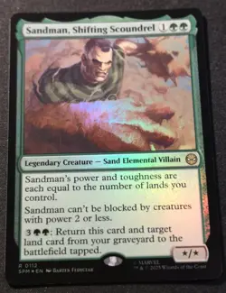 Sandman, Shifting Scoundrel - Foil - SPM - MTG - EN - NM - 0112 - Image 1