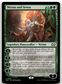 Wrenn and Seven #207 MTG Duskmourn NM X1 - Image 1