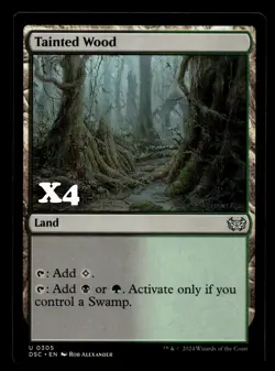 Tainted Wood #305 MTG Duskmourn NM X4 - Image 1