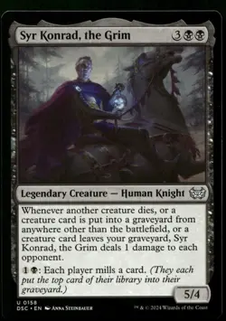 Syr Konrad, the Grim #158 MTG Duskmourn NM X1 - Image 1