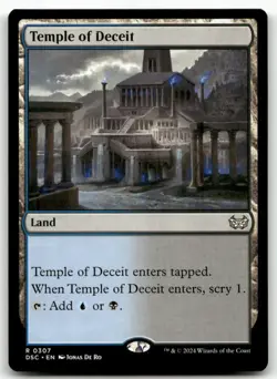 Temple of Deceit #307 MTG Duskmourn NM X1 - Image 1