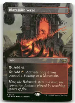 Blazemire Verge (Borderless) #329 MTG Duskmourn NM X1 - Image 1
