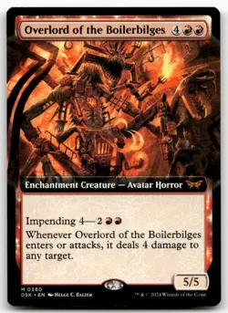 Overlord of the Boilerbilges (Extended Art) #380 MTG Duskmourn NM X1 - Image 1