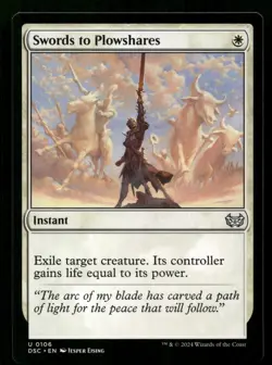 Swords to Plowshares #106 MTG Duskmourn NM X1 - Image 1