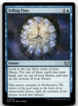 Telling Time #75 MTG Duskmourn NM X1 - Image 1