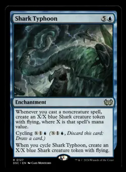 Shark Typhoon #127 MTG Duskmourn NM X1 - Image 1